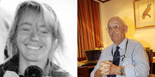 Julie Ward who was killed in the Maasai Mara Game Reserve in 1988 and her father John Ward