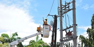 Kenya Power personnel 