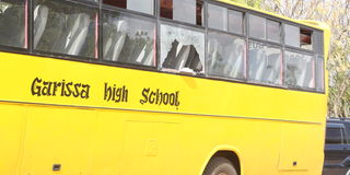 Garissa High School bus