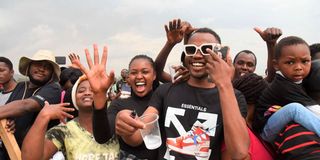 WRC Safari Rally fanatics cheer