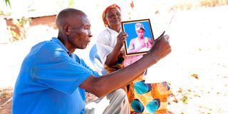 Gilbert Wanginye and his Wife Alice whose son is said to have been killed by guards