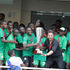 Gor Mahia coach Jonathan McKinstry (in black shirt) celebrates with his players