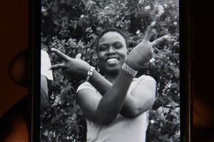 A past photograph of the late Sheila Jepkemboi Kirwa, John Kirwa's wife shared from the family album