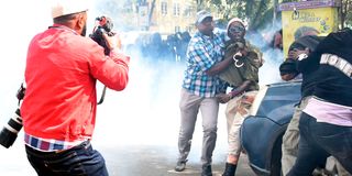 Plainclothes police officers