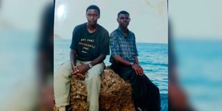 Paul Kamau Kitheka with his brother Isaac Kirega.