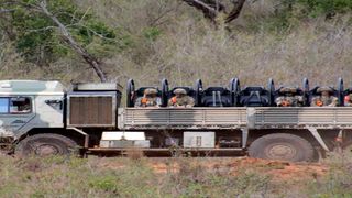 British Army soldiers at Lolldaiga training area in Laikipia County on November 14, 2022. 