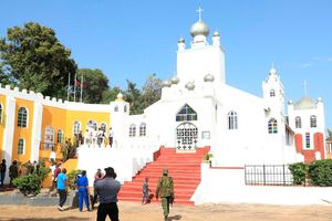 Father John Pesa's Holy Ghost Coptic Church in Kisumu.