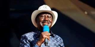 Azimio leader Raila Odinga