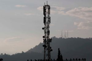 A telecommunication mast 