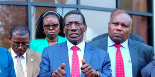 Kenya National Union of Teachers Secretary-General Collins Oyuu 