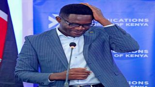 Suspended Communications Authority of Kenya Director-General Ezra Chiloba