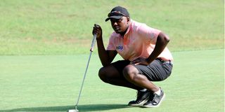 Top amateur golfer Michael Karanga