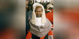 Kenya’s former Chief Justice Zaccheus Chesoni.
