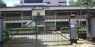 Deserted courthouse