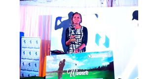 Nation Classic Golf Series overall winner Sandra Kabiru