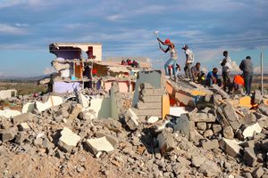 Demolished houses