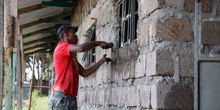 Ongoing construction of Competency Based Curriculum classrooms at DEB Secondary School