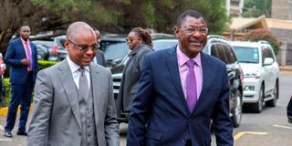 Speakers Amason Kingi and Moses Wetang’ula