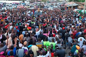 President William Ruto speaks in Mombasa