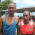 Nancy Chelangat (right) and her guide Geoffrey Rono 