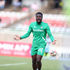Gor Mahia striker Benson Omala reacts after his goal was disallowed 