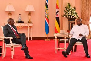 President William Ruto and his Ugandan counterpart Yoweri Museveni