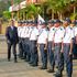 Private Security Regulatory Authority Director-General Fazul Mahamed inspects a guard of honour