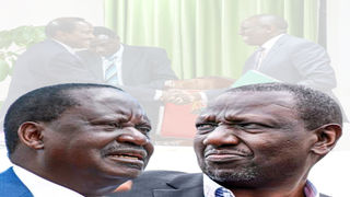 Raila Odinga and William Ruto