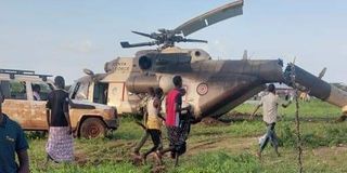 Kenya Defence Forces chopper