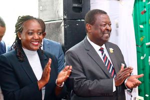 rime Cabinet Secretary Musalia Mudavadi and Environment CS Soipan Tuya