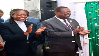 rime Cabinet Secretary Musalia Mudavadi and Environment CS Soipan Tuya