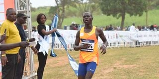 World Cross Country Junior Champion Ismail Kipkirui wins the 10km men’s race 