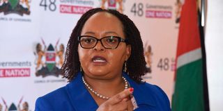 Council of Governors chair Anne Waiguru