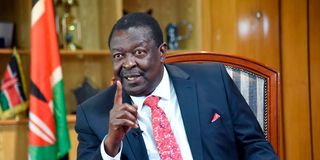 Prime Cabinet Secretary Musalia Mudavadi 