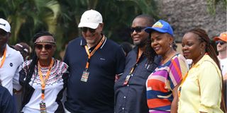 Najib Balala attends the start of the East African Safari Classic Rally 