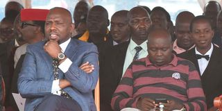 Kipchumba Murkomen and Nandi Senator Samson Cherargei 