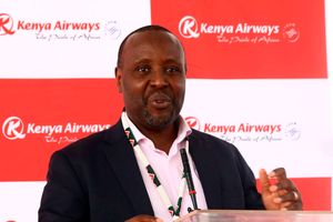 Kenya Airways CEO Allan Kilavuka. 