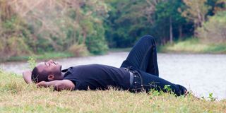 Resting man