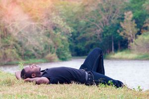 Resting man