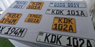 Number plates