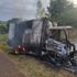 Burning lorry