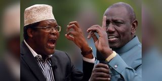 William Ruto and Miguna Miguna