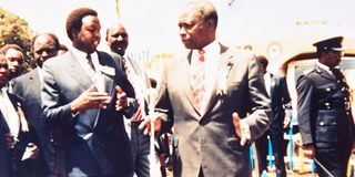 Sylvanus Tubei and Daniel Arap Moi
