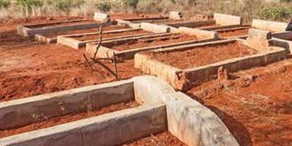  A cemetery at Msambweni village in Voi, Taita Taveta County