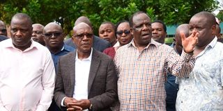 Boni Khalwale and Wycliffe Oparanya 