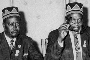  Jaramogi Oginga Odinga and president Jomo Kenyatta.