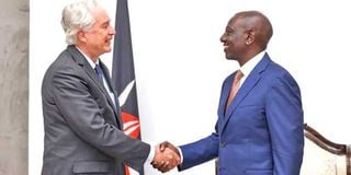 Ruto with CIA Boss Burns