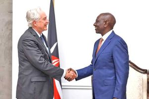 Ruto with CIA Boss Burns