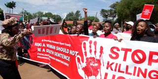 Anti femicide march