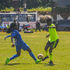 Posta Rangers midfielder Jackson Macharia (left) vies with Wisdom Academy midfielder Cliff Ochieng